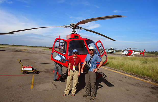 Helicopter Tour at Angkor Wat Temples and Khmer Dinner